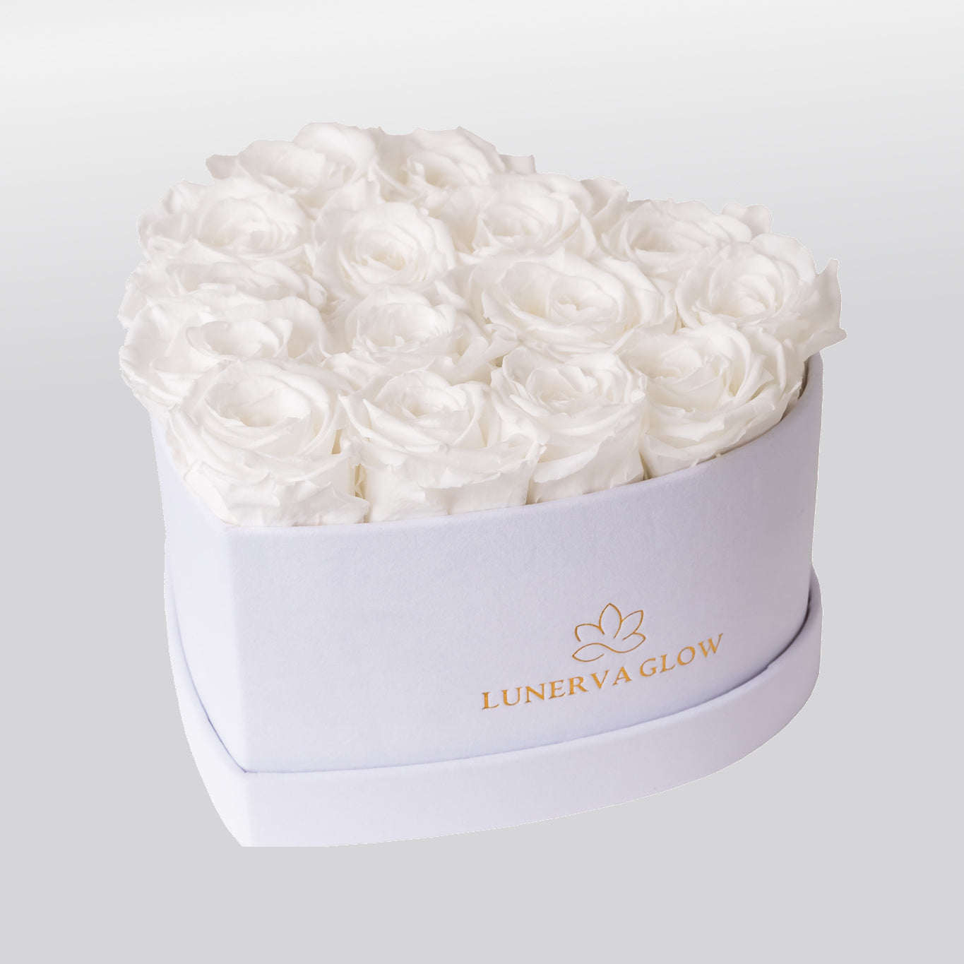 White Velvet Heartbox |Red|M