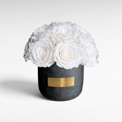Black Solid Beton Vase XS|Nude