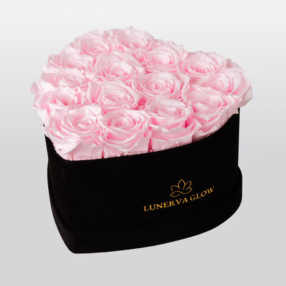 Black Velvet Heartbox |Gold
