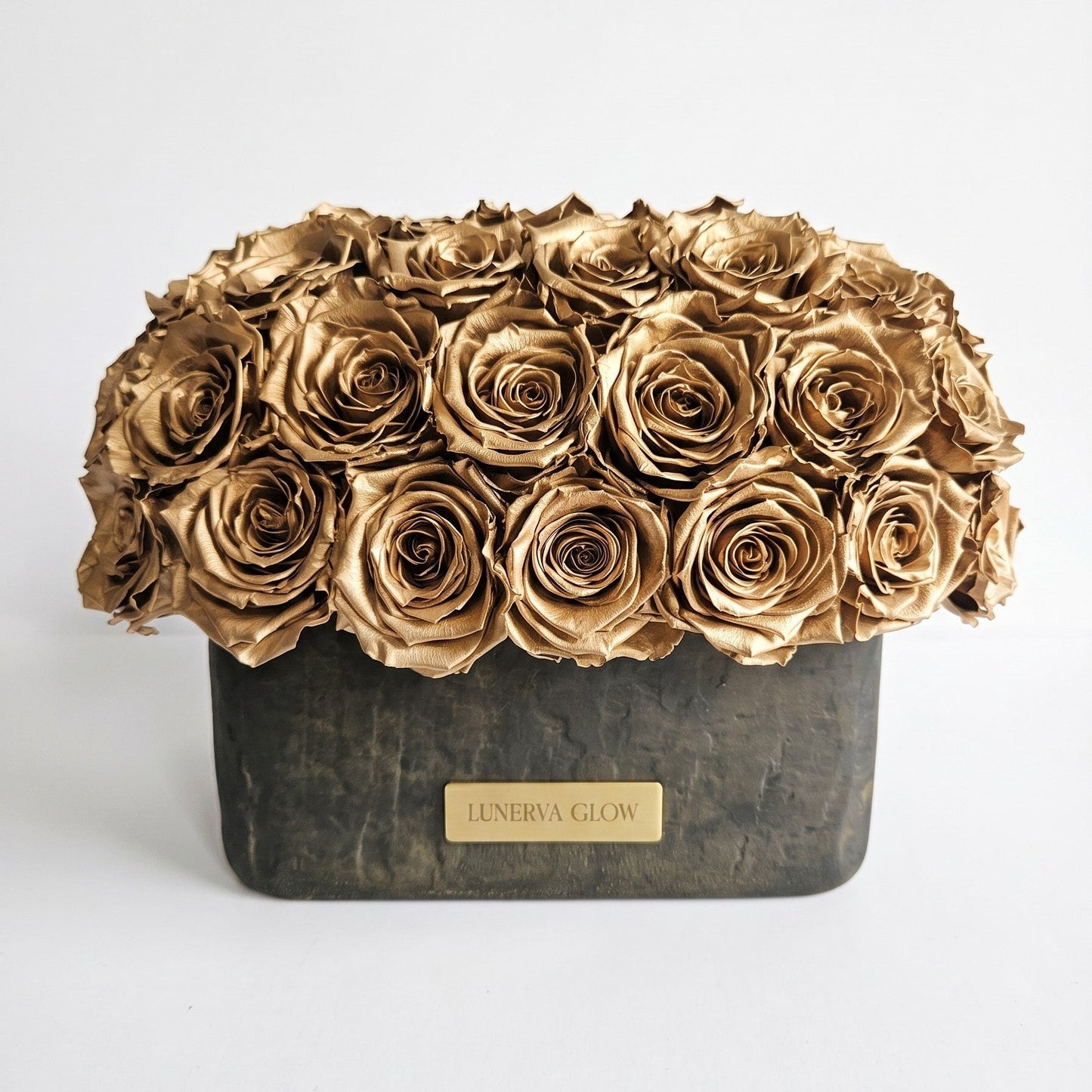 Black-Gold Oval Vase| Bridalpink