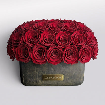 Black-Gold Oval Vase| Bridalpink