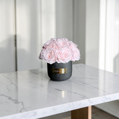 Black Solid Beton Vase XS|Bridalpink