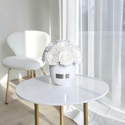 White Solid Vase | White