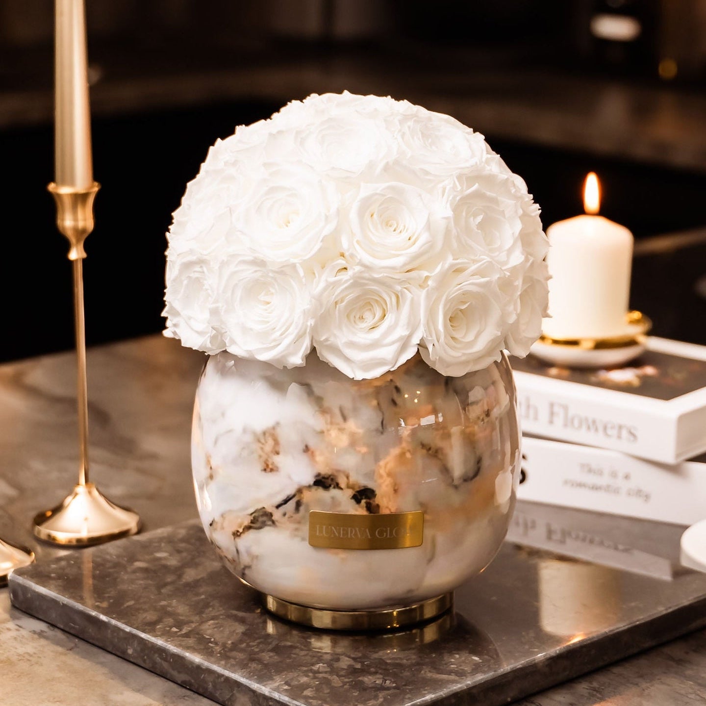 White Metal Vase |White|M