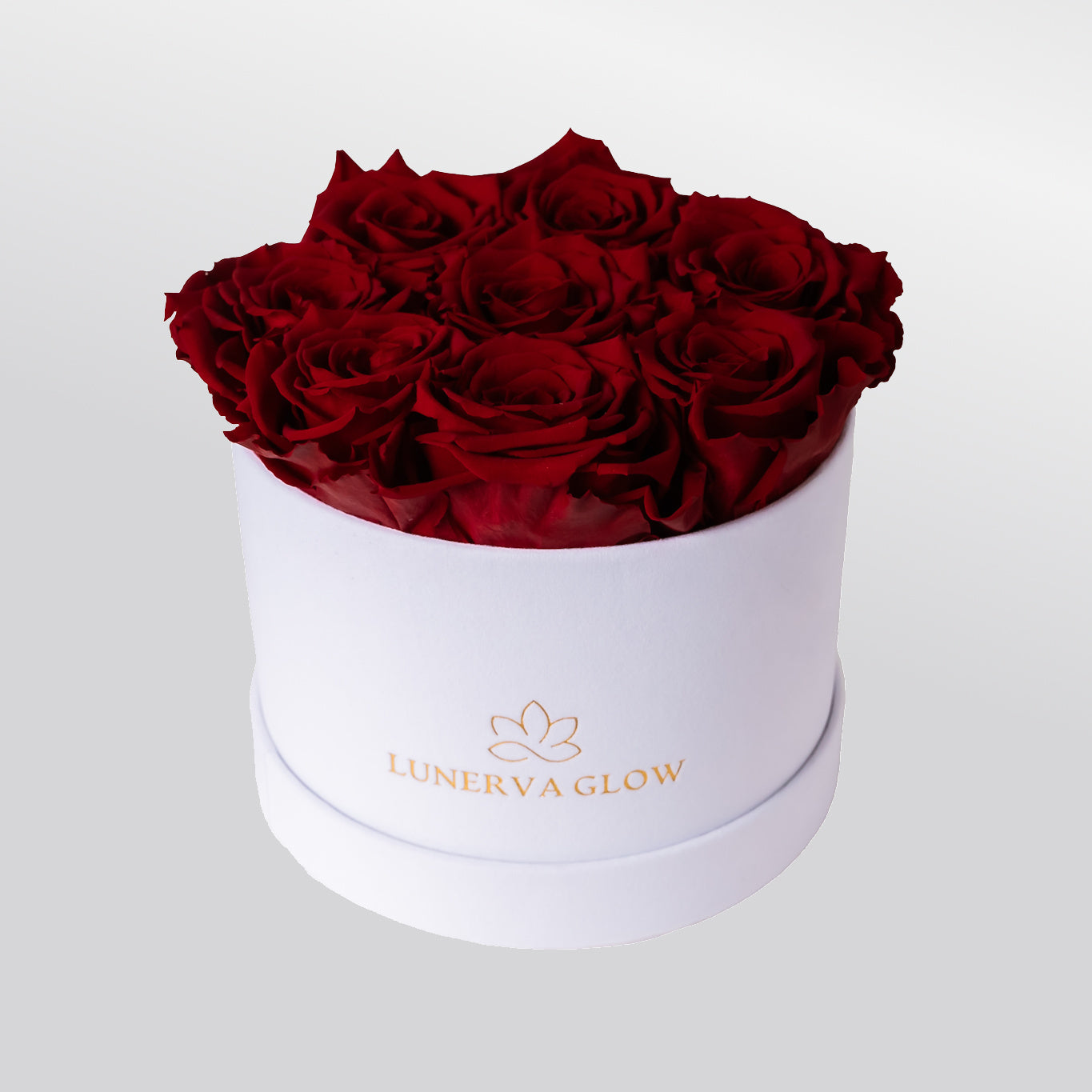White Velvet Flowerbox |Red|S
