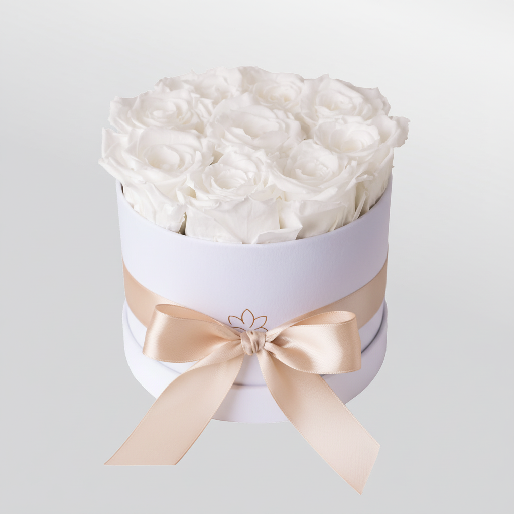 Infinity Blumenbox Weiss | Lunerva Glow