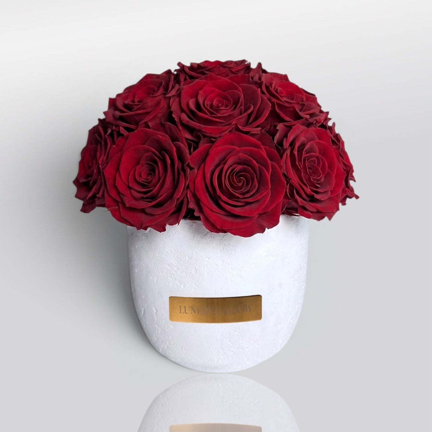 White Solid Vase | Royal Red
