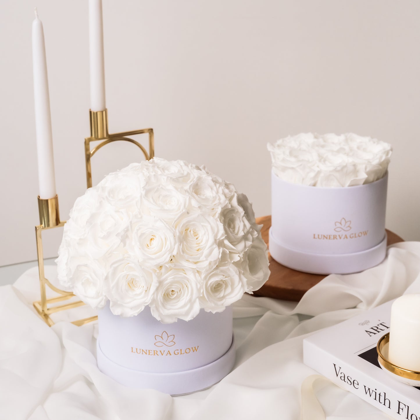 White Velvet  Flowerbox |White|S