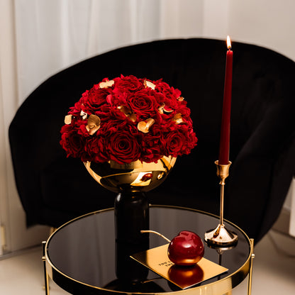 Black Marble Bowl Mix |Red|