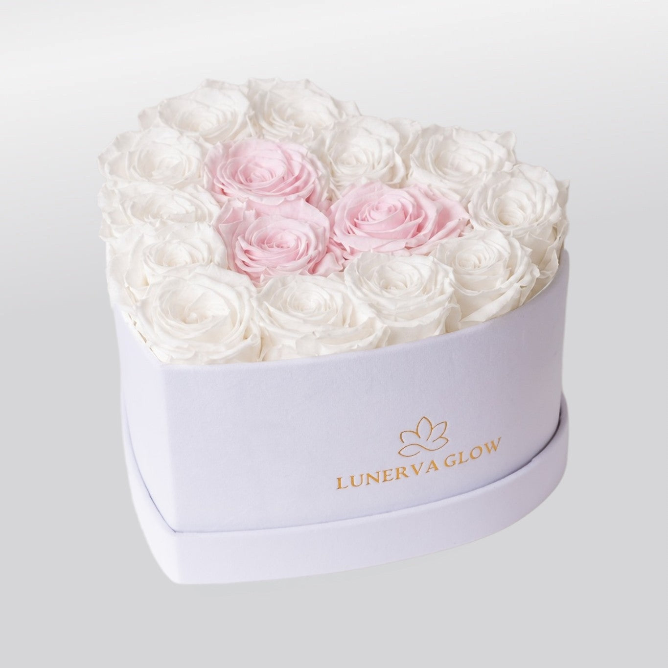 White Velvet Heartbox |Mix