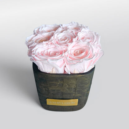 Square Vase Gold/Black| Bridalpink