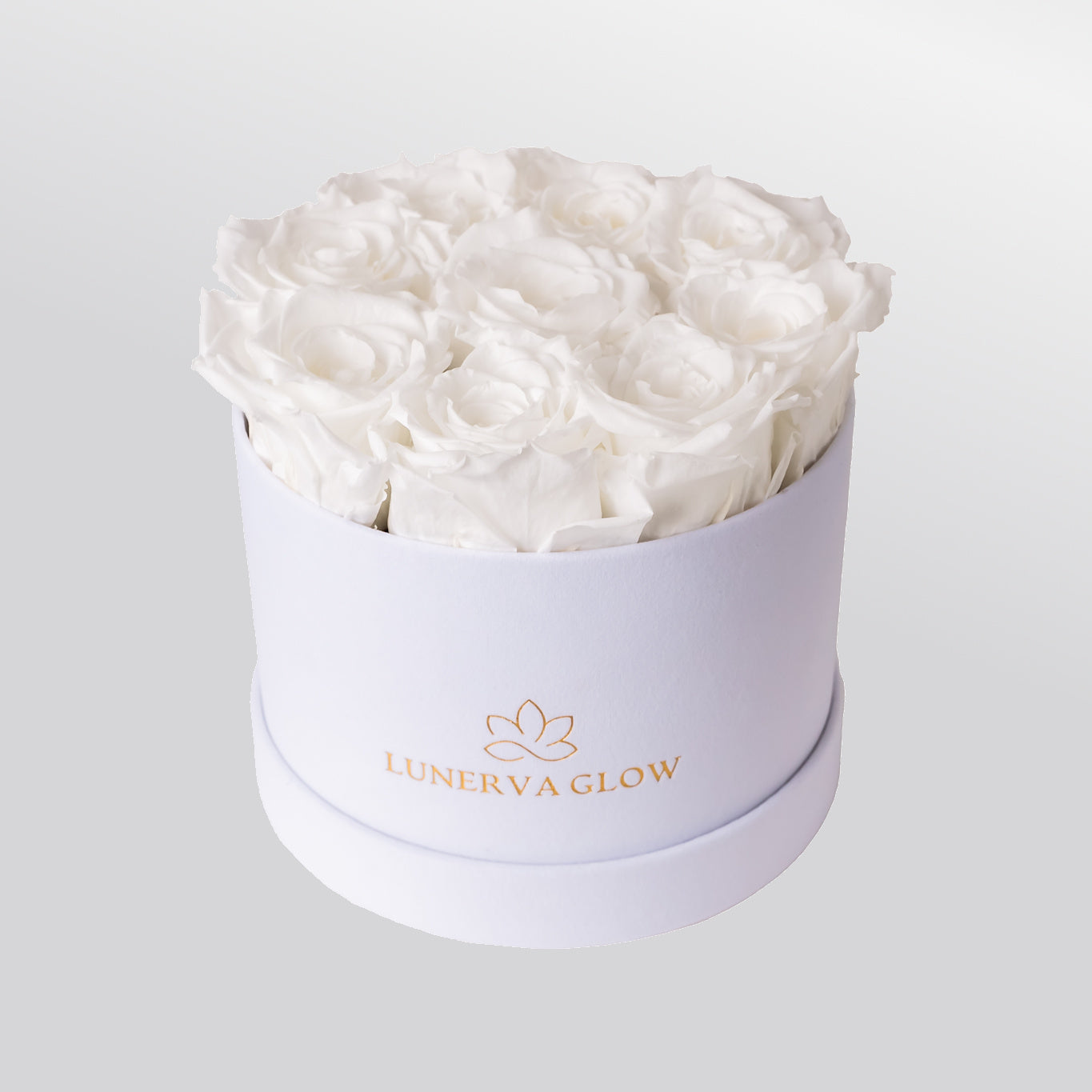 White Velvet Flowerbox |Peach|S